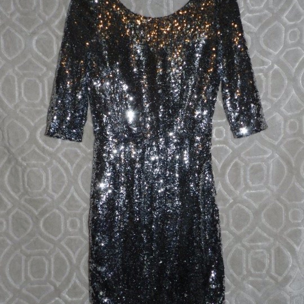 Knee-Length Sequine Dress